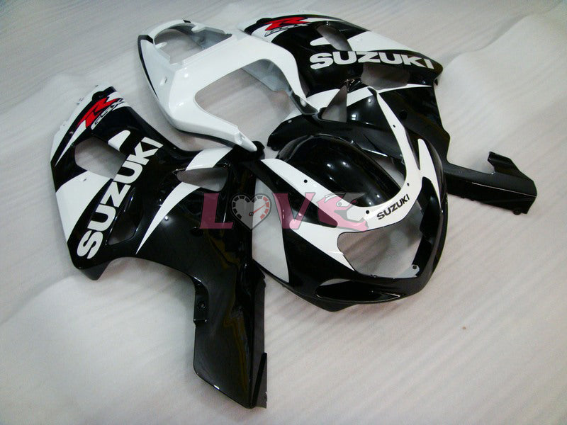 Factory Style - White Black Fairings and Bodywork For 2000-2002 GSX-R1000 #LF6097