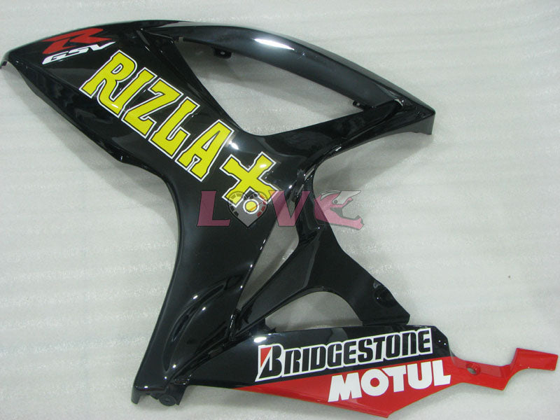 Rizla+ - Yellow Black Fairings and Bodywork For 2006-2007 GSX-R750 #LF4018