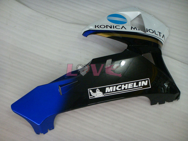 Konica Minolta - White Black Fairings and Bodywork For 2005-2006 CBR600RR #LF4432