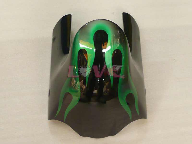 Flame - Green Black Fairings and Bodywork For 1997-2007 YZF600R #LF7935