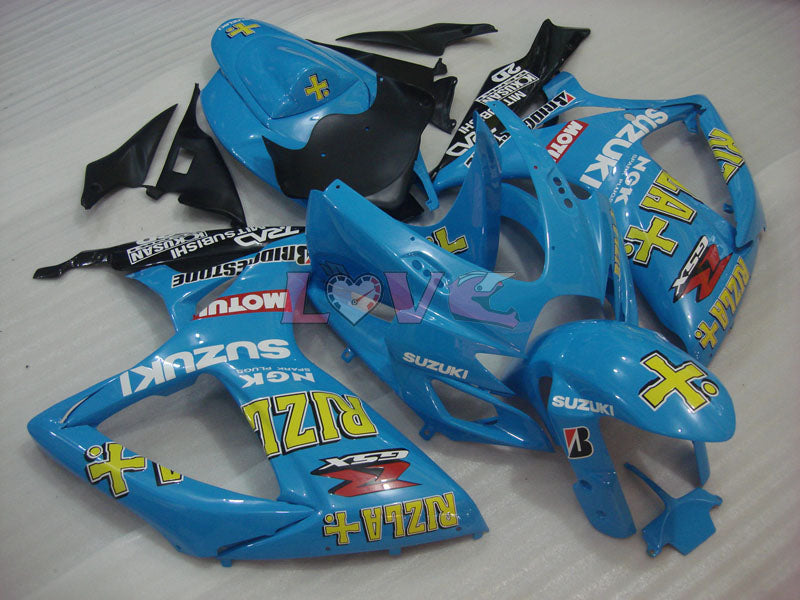 MOTUL Rizla+ - Blue Black Fairings and Bodywork For 2006-2007 GSX-R600 #LF6254