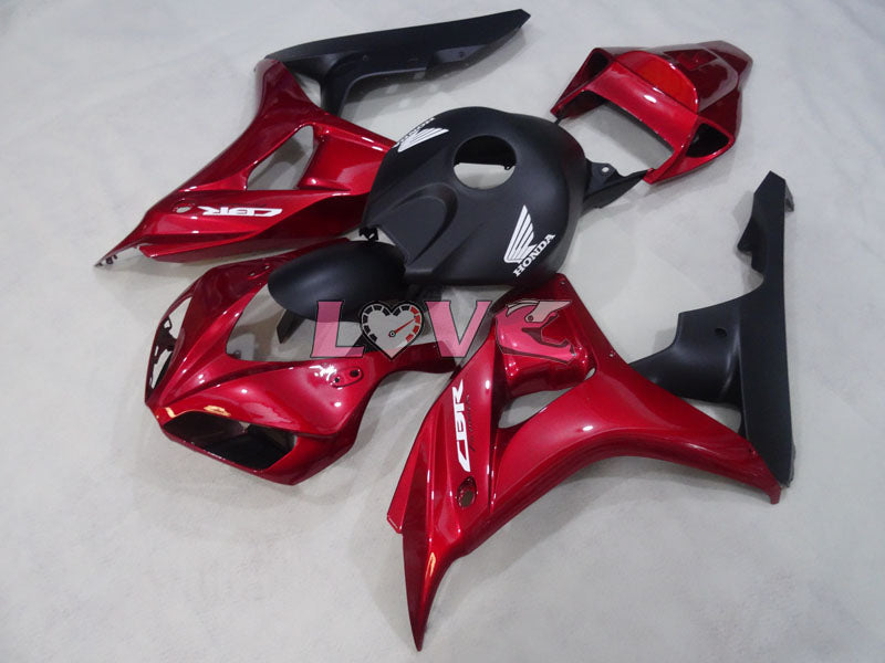Factory Style - Red wine Black Fairings and Bodywork For 2006-2007 CBR1000RR #LF4377
