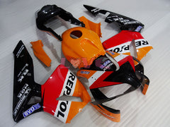 Repsol - Orange Black Fairings and Bodywork For 2003-2004 CBR600RR #LF4446