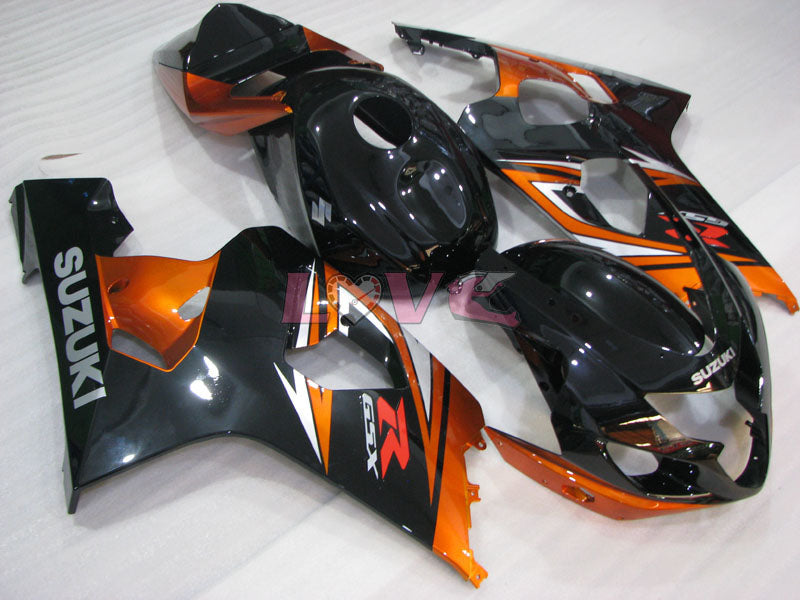 Factory Style - Orange Black Fairings and Bodywork For 2004-2005 GSX-R600 #LF4117