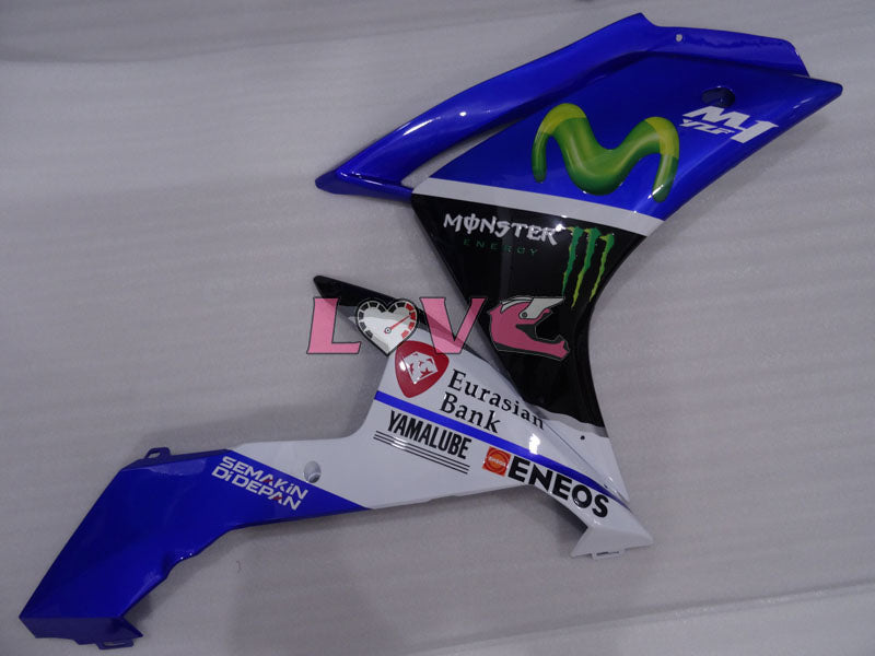 Monster - Blue White Black Fairings and Bodywork For 2007-2008 YZF-R1 #LF3666