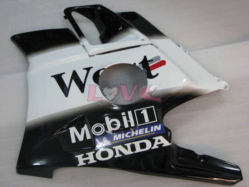 West - White Black Fairings and Bodywork For 1991-1994 CBR600F2 #LF4543