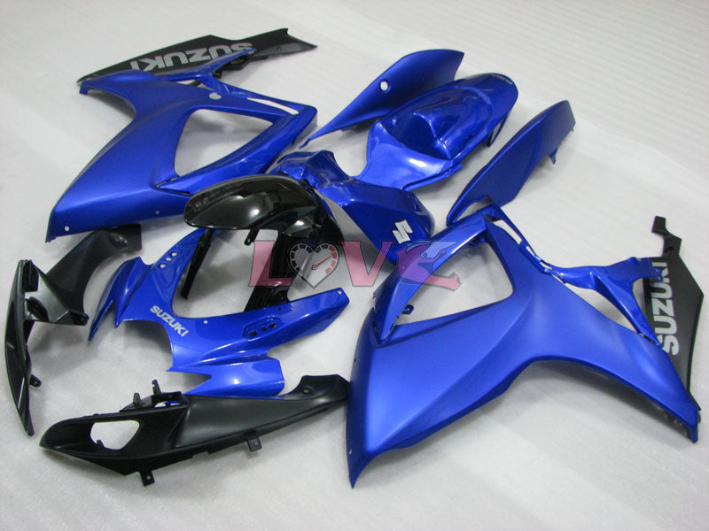Factory Style - Blue Black Fairings and Bodywork For 2006-2007 GSX-R600 #LF4049