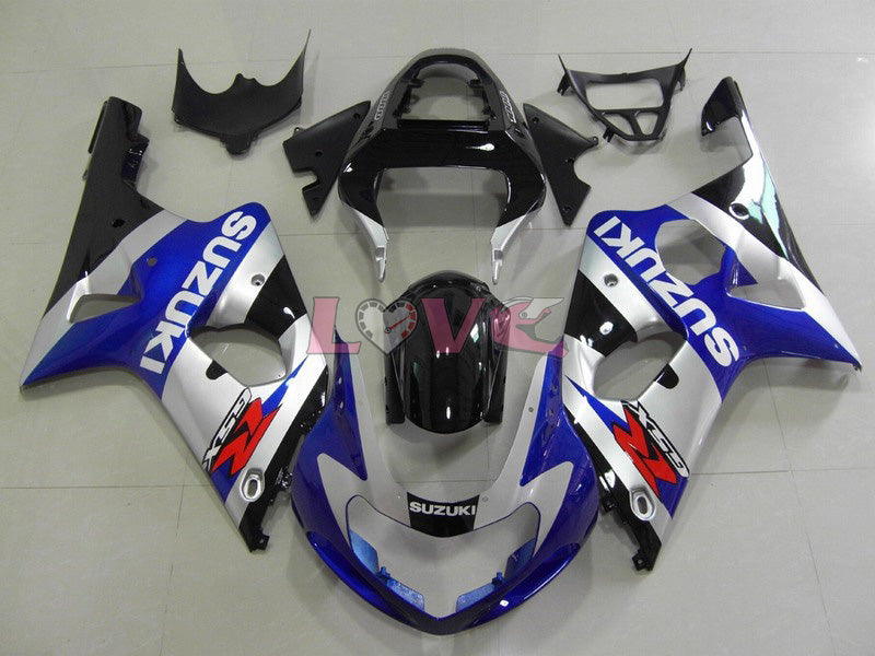 Factory Style - Blue Black Fairings and Bodywork For 2000-2002 GSX-R1000 #LF6111