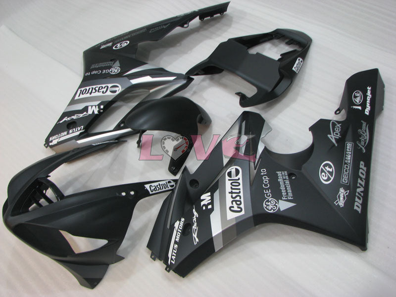 Castrol - Black Matte Fairings and Bodywork For 2009-2012 Daytona 675 #LF3051