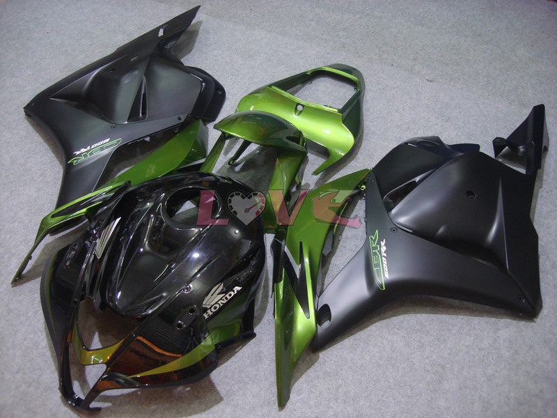 Factory Style - Green Black Matte Fairings and Bodywork For 2009-2012 CBR600RR #LF7373