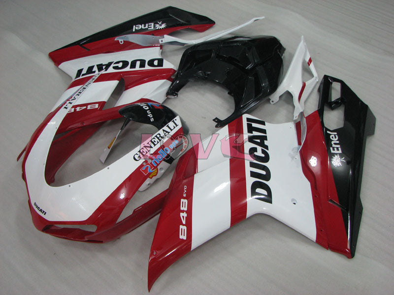Factory Style - Red White Black Fairings and Bodywork For 2008-2013 848 #LF3155