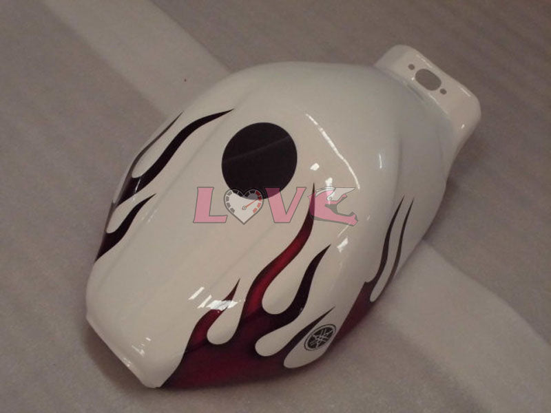 Customize - Red White Fairings and Bodywork For 1997-2007 YZF600R #LF7952