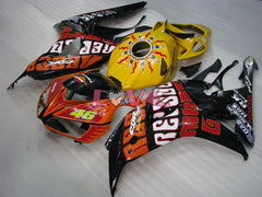 Rossi - Yellow Black Fairings and Bodywork For 2006-2007 CBR1000RR #LF7184