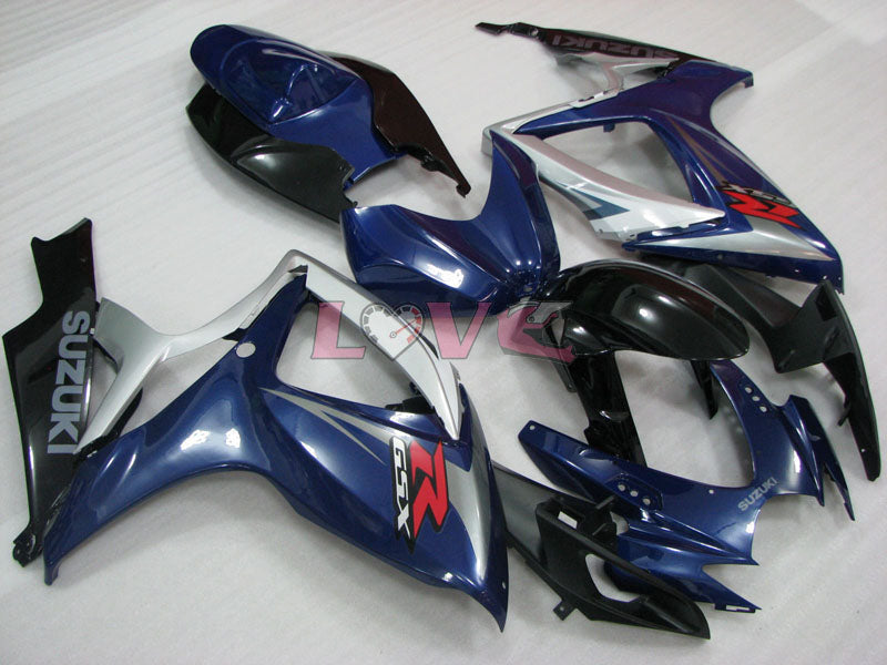 Factory Style - Blue Black Fairings and Bodywork For 2006-2007 GSX-R600 #LF4036
