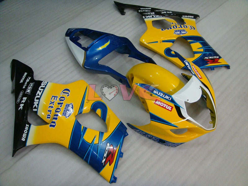 Corona - Yellow Blue Fairings and Bodywork For 2003-2004 GSX-R1000 #LF6039