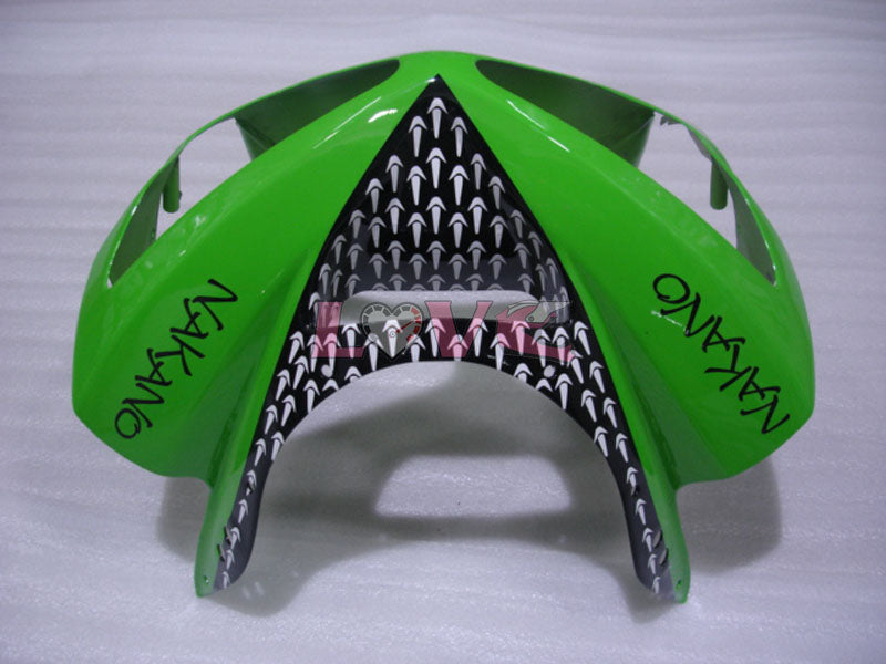 Nakano - Green Black Fairings and Bodywork For 2003-2004 NINJA ZX-6R #LF3314