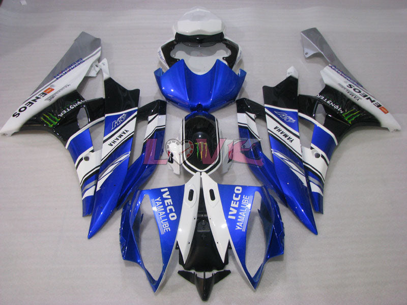 Monster - Blue White Black Fairings and Bodywork For 2006-2007 YZF-R6 #LF3455