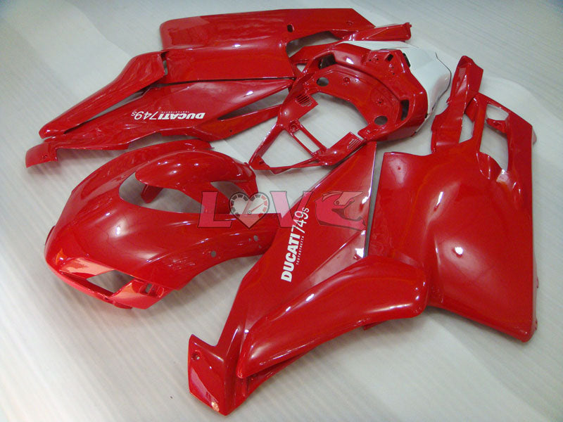 Factory Style - Red White Fairings and Bodywork For 2005-2006 749 #LF5714