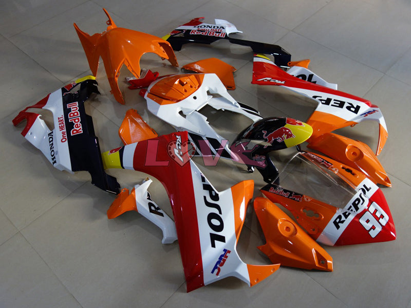 Repsol - Red Orange Fairings and Bodywork For 2017-2020 CBR1000RR #LF7869