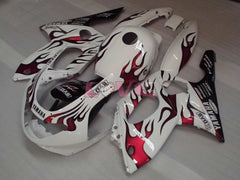 Customize - Red White Fairings and Bodywork For 1997-2007 YZF600R #LF7952