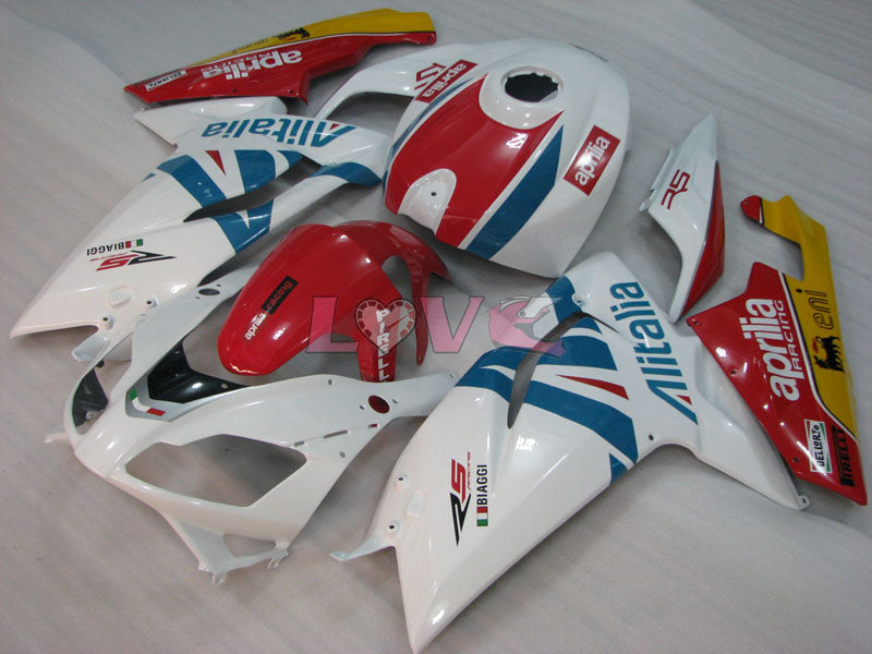 Alitalia - Red Blue White Fairings and Bodywork For 2004-2009 RS125 #LF3078