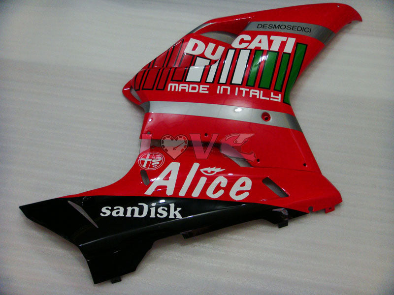 Alice - Red Black Fairings and Bodywork For 2007-2009 1098 #LF5583