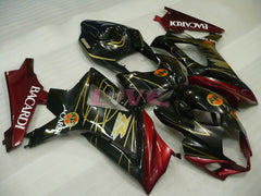 BACARDI - Red Black Fairings and Bodywork For 2007-2008 GSX-R1000 #LF3827
