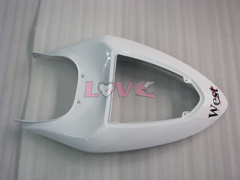 West - White Black Fairings and Bodywork For 2005-2006 NINJA ZX-6R #LF5965