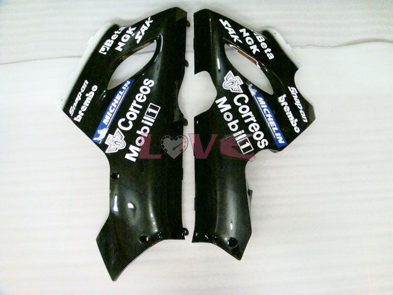 West - White Black Fairings and Bodywork For 2005-2006 NINJA ZX-6R #LF3303