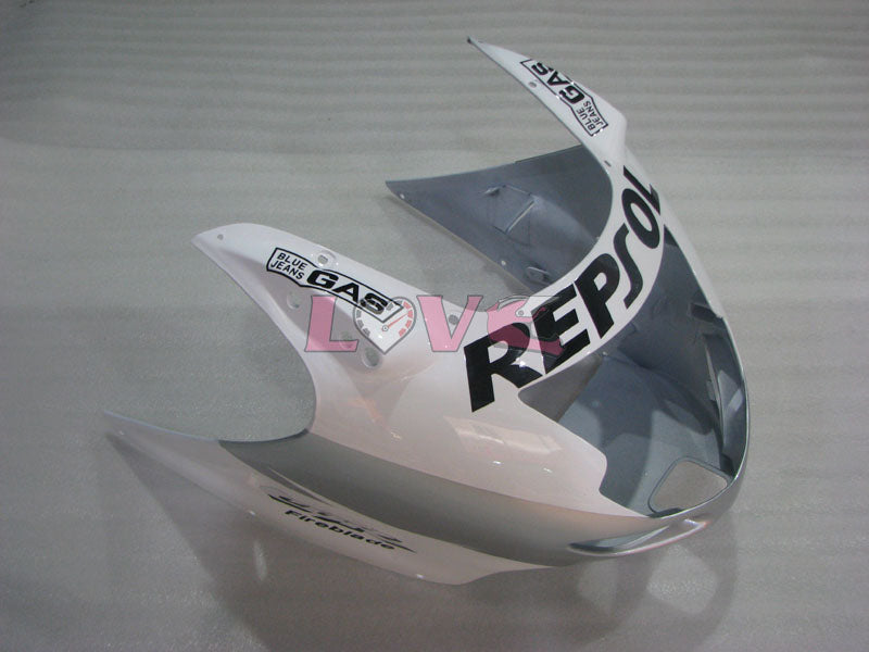 Repsol - White Silver Fairings and Bodywork For 1996-2007 CBR1100XX #LF4314