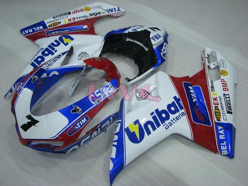 Factory Style - Red White Fairings and Bodywork For 2008-2013 848 #LF3139