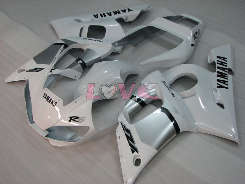 Factory Style - White Fairings and Bodywork For 1998-2002 YZF-R6 #LF3377