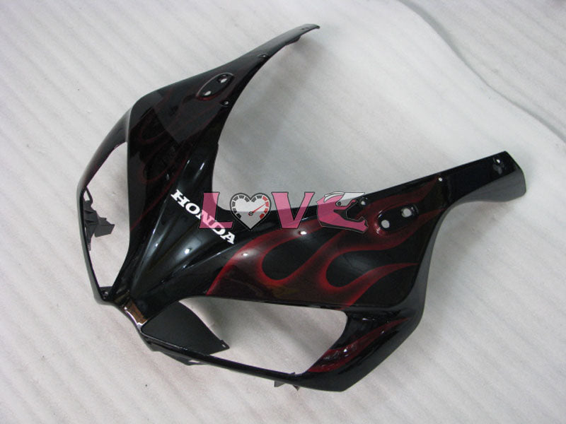 Flame - Red Black Fairings and Bodywork For 2006-2007 CBR1000RR #LF7235