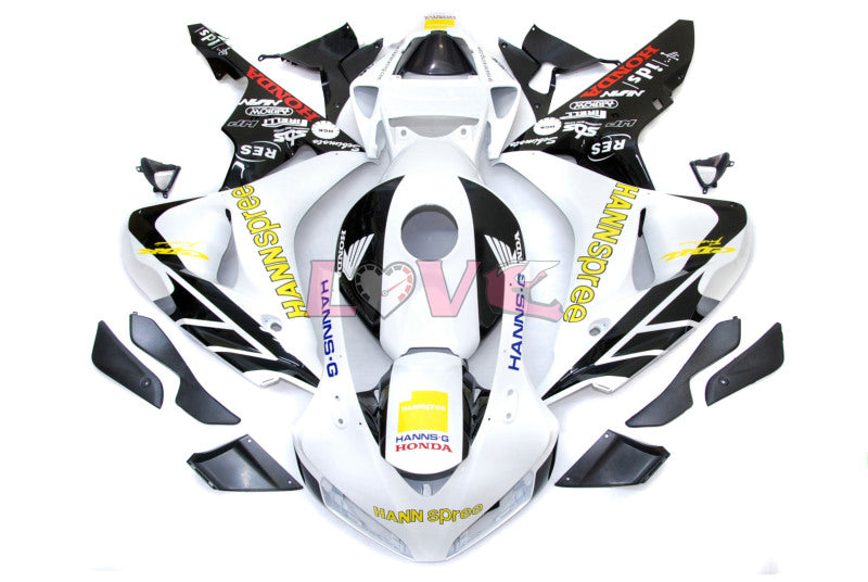 HANN Spree - White Black Fairings and Bodywork For 2006-2007 CBR1000RR #LF7223