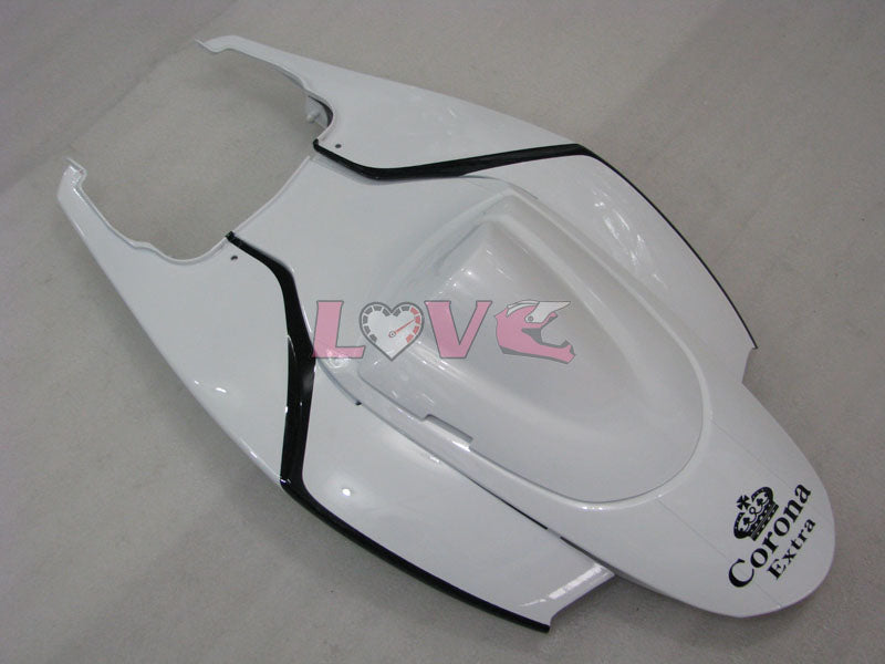 Corona - White Black Fairings and Bodywork For 2006-2007 GSX-R750 #LF6566