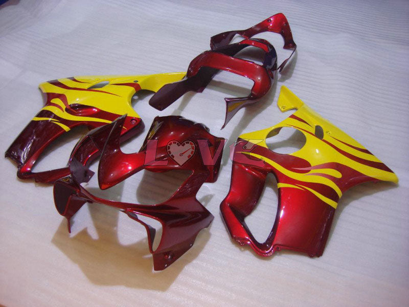 Flame - Red Yellow Fairings and Bodywork For 2001-2003 CBR600F4i #LF7667
