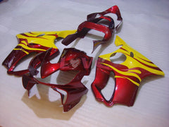 Flame - Red Yellow Fairings and Bodywork For 2001-2003 CBR600F4i #LF7667