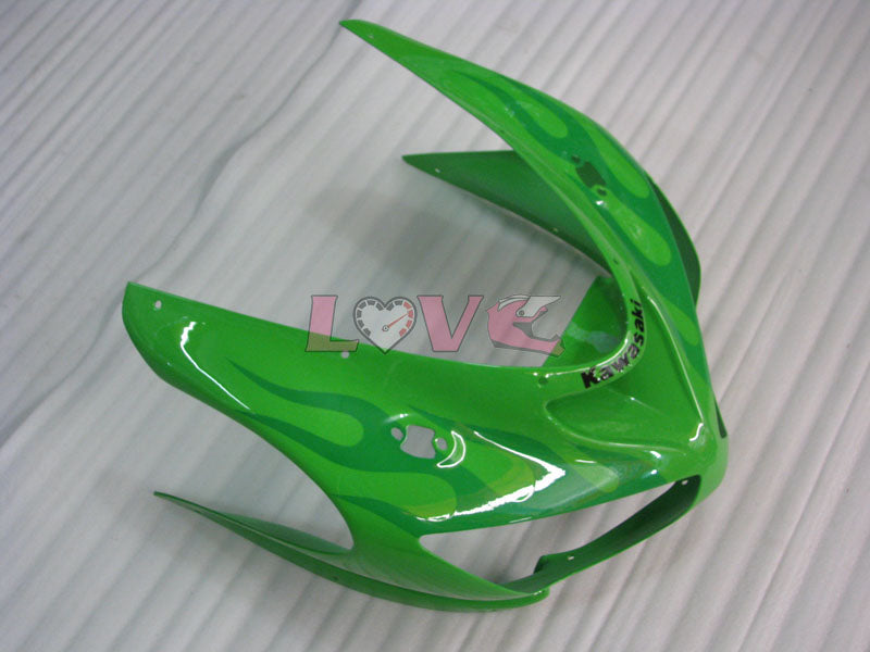 Flame - Green Fairings and Bodywork For 2005-2006 NINJA ZX-6R #LF5993