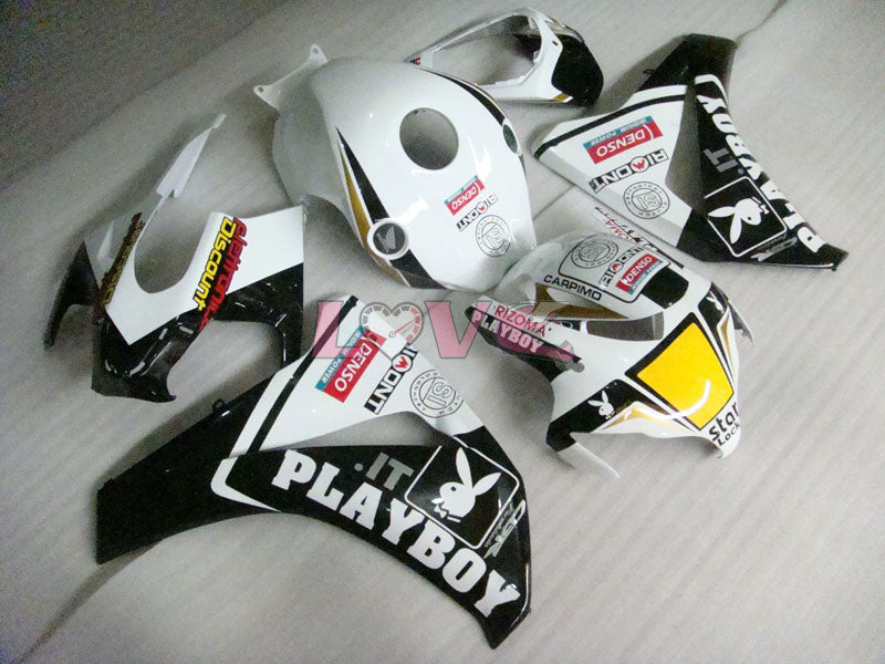 PlayBoy - White Black Fairings and Bodywork For 2008-2011 CBR1000RR #LF7113