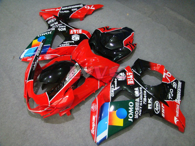 JOMO - Red Black Fairings and Bodywork For 2009-2016 GSX-R1000 #LF5077