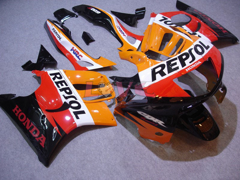 Repsol - Orange Black Fairings and Bodywork For 1995-1996 CBR600F3 #LF5166