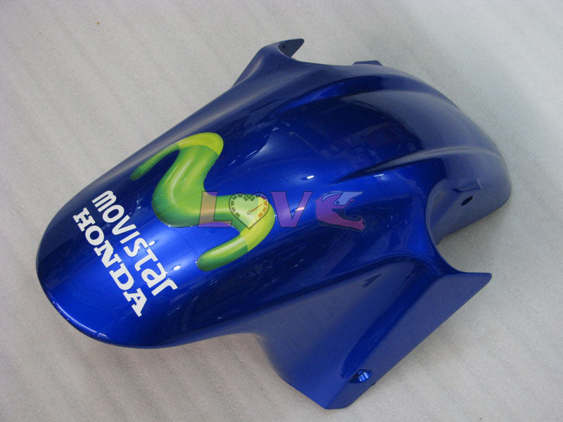 Castrol - Yellow Blue Fairings and Bodywork For 2001-2003 CBR600F4i #LF7659