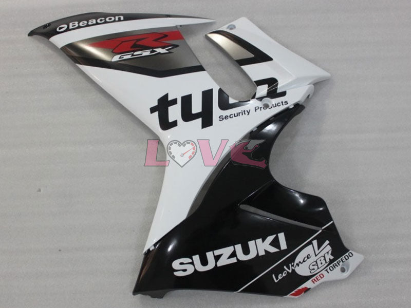 Factory Style - White Black Fairings and Bodywork For 2011-2026 GSX-R600 #LF4742