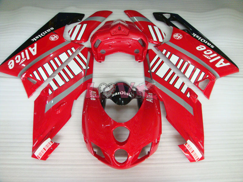 Alice - Red Black Fairings and Bodywork For 2005-2006 999 #LF5500