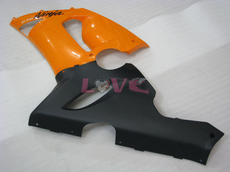 Factory Style - Orange Black Fairings and Bodywork For 2005-2006 NINJA ZX-6R #LF6006