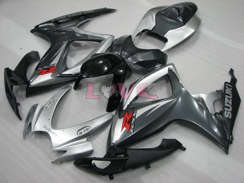 Factory Style - Black Grey Fairings and Bodywork For 2006-2007 GSX-R750 #LF4009