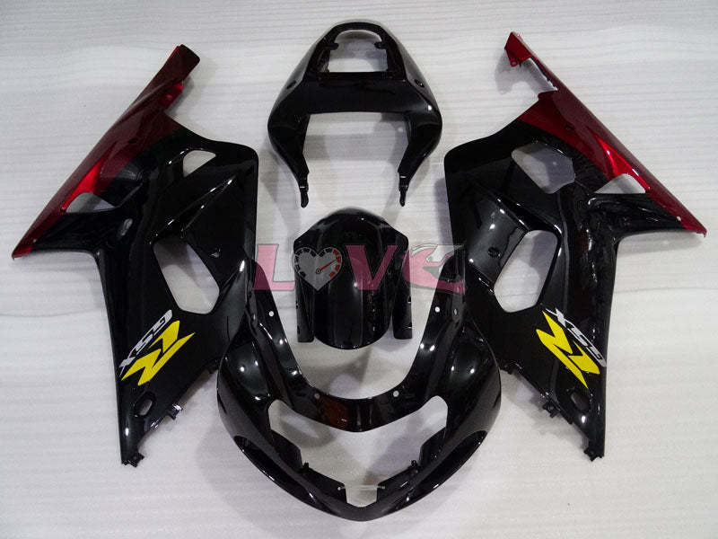 Factory Style - Red Black Fairings and Bodywork For 2000-2002 GSX-R1000 #LF4146