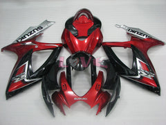 Factory Style - Red Black Fairings and Bodywork For 2006-2007 GSX-R600 #LF4033