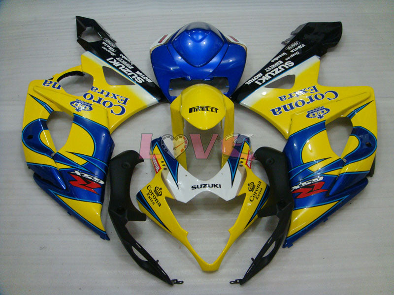 Corona MOTUL - Yellow Blue Fairings and Bodywork For 2005-2006 GSX-R1000 #LF5914