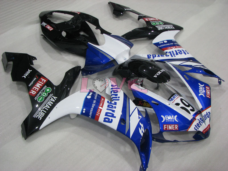 Sterilgarda - Blue White Black Fairings and Bodywork For 2004-2006 YZF-R1 #LF3693